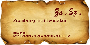 Zsembery Szilveszter névjegykártya